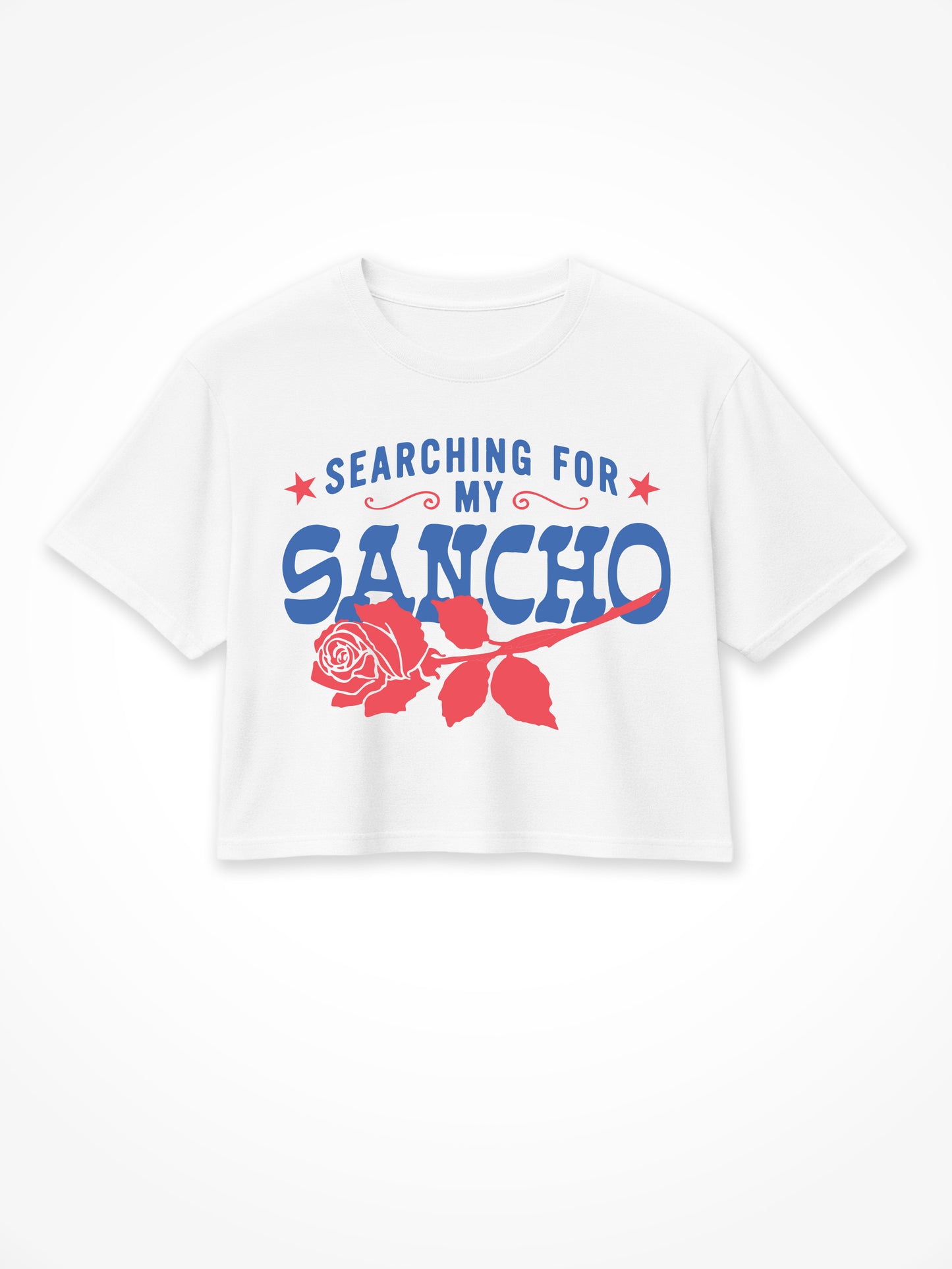 Searching For My Sancho Croptop - White
