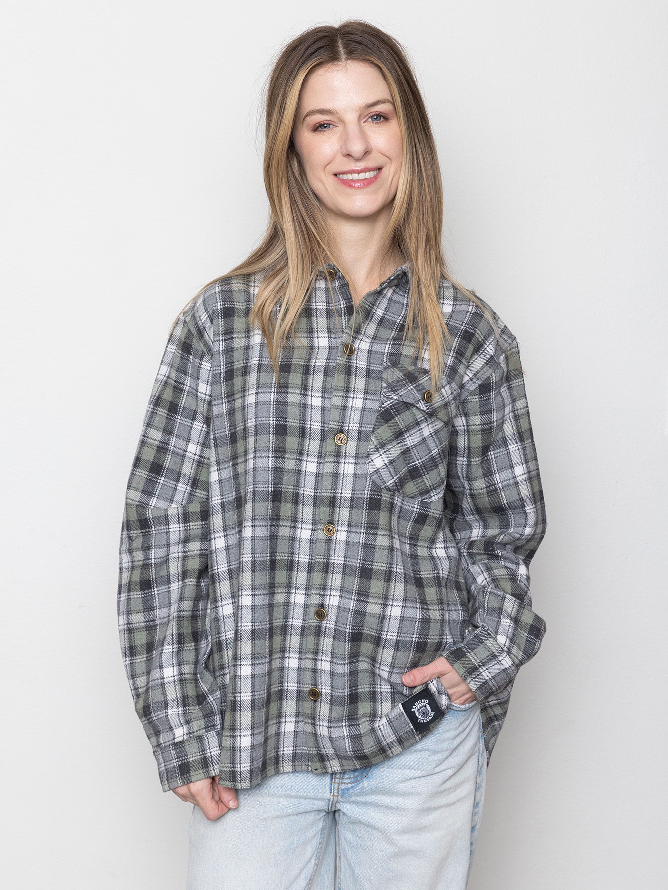 The Grey & Green Flannel – SANCHO THREADS