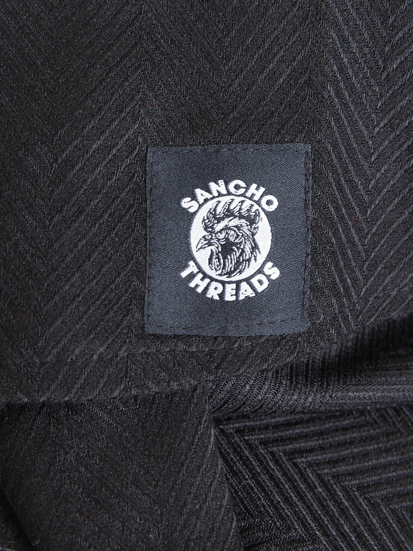 The Black Herringbone Flannel